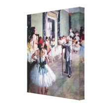 La clase de danza de Edgar Degas, ballet del vinta Impresion De Lienzo