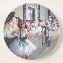 La clase de danza de Edgar Degas, ballet del vinta Posavasos Personalizados