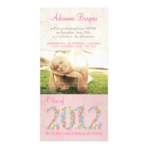 La clase de graduación de 2011 globos invita a Pho Tarjetas Con Fotos Personalizadas