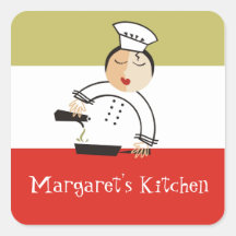 La cocina del cocinero de la mujer del aceite de o