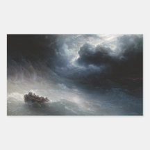 La cólera del paisaje marino de Ivan Aivazovsky de Pegatinas