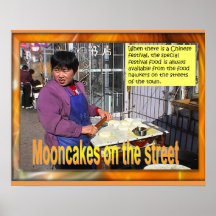 La comida estudia, el chino, Mooncakes en la calle Impresiones