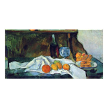 La comida fría de Paul Cézanne (la mejor calidad) Tarjeta Fotográfica Personalizada