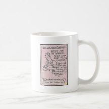 La competencia de la sugerencia, muestra y fija su taza de café