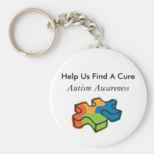 La conciencia del autismo, nos ayuda F… Llavero Personalizado