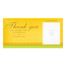 La condolencia le agradece tarjetas fotográficas personalizadas