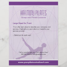 La convergente alinea Pilates púrpura Tarjetas Publicitarias