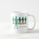 la copia azul de los chicas, los chicas azules se  tazas de café