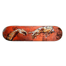 La creación de Leonardo - arte del estilo Sk8 de l Monopatin