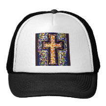 La cruz con un tacto del extracto gorros  