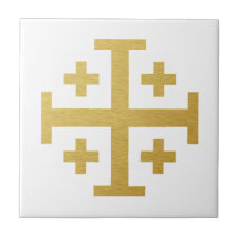 La cruz de Jerusalén - edición del oro Tejas Ceramicas