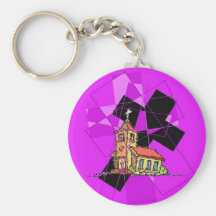 La cruz y la capilla llavero personalizado