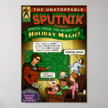 La cubierta imparable del navidad de Sputnik Impresiones