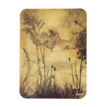 La cuerda tirante de la hada de Arturo Rackham, ar Imán