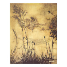 La cuerda tirante de la hada de Arturo Rackham, ar Invitaciones Personalizada