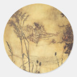 La cuerda tirante de la hada de Arturo Rackham, ar Pegatina