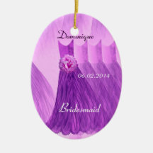 La dama de honor púrpura le agradece que casa V001 Ornamentos De Reyes