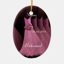 La dama de honor rosada le agradece que casa V003 Ornamentos Para Reyes Magos