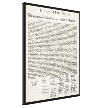 La Declaración de Independencia Lienzo Envuelto Para Galerias