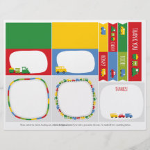 La decoración de la fiesta del cumpleaños del niño tarjeta publicitaria