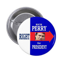 La derecha de Rick Perry para el presidente Pins