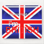 La derecha maldita soy Union Jack británico Mousep Tapetes De Raton