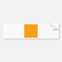 La diagonal raya 2 - naranja y ámbar pegatina de parachoque