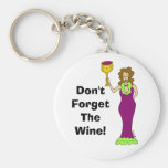 La diva del vino "no olvida el vino " llaveros personalizados