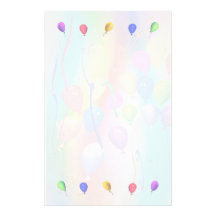 La diversión embroma los globos papelería