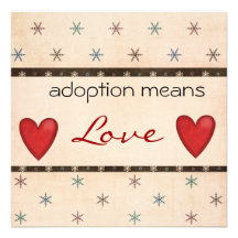 La ducha de la adopción invita invitaciones personalizada
