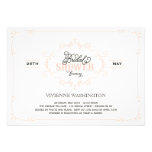 La ducha nupcial del rosa elegante del Flourish de invitaciones