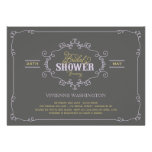 La ducha nupcial púrpura del Flourish elegante del invitaciones