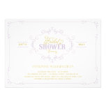 La ducha nupcial púrpura del Flourish elegante del invitaciones