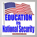 La educación es seguridad nacional poster