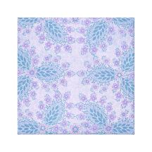 La elegancia lamentable azul floral envolvió la im impresion de lienzo