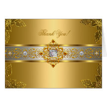 La élite le agradece cardar el oro amarillo elegan felicitación