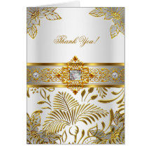 La élite le agradece cardar el oro blanco elegante felicitacion 