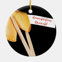 La enhorabuena gradúa la galleta de la suerte ornato