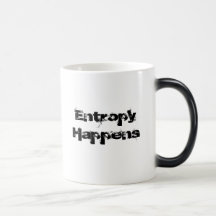 La entropía sucede tazas de café