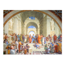 La escuela de Raphael de Atenas (Platón y Aristóte Postales