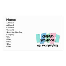 La escuela del graduado es Forever Plantillas De Tarjetas De Visita