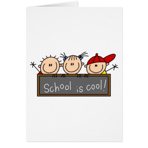 La escuela es fresca tarjetas