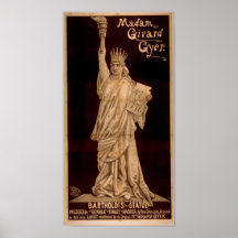 La ESTATUA de BARTHOLDI del poster del VODEVIL de 
