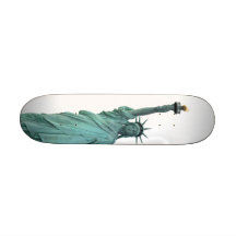 La estatua de la libertad monopatin personalizado