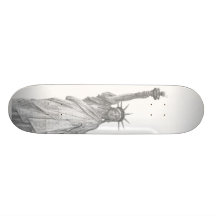 La estatua de la libertad patineta personalizada