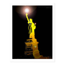 La estatua de la libertad tarjetas postales