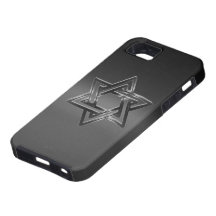 La estrella de David judía brilla iPhone 5 Case-Mate Funda