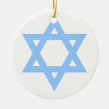 La estrella de David modificó el ornamento de Jánu Ornaments Para Arbol De Navidad