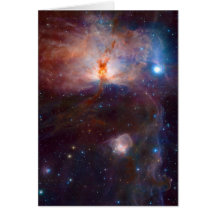 La estrella de la nebulosa NGC 2024 de la llama qu Felicitación