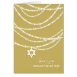 La estrella de las chispas de Mitzvah del palo de  tarjetas